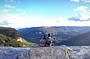 Couple overlooking the Blue Mountains